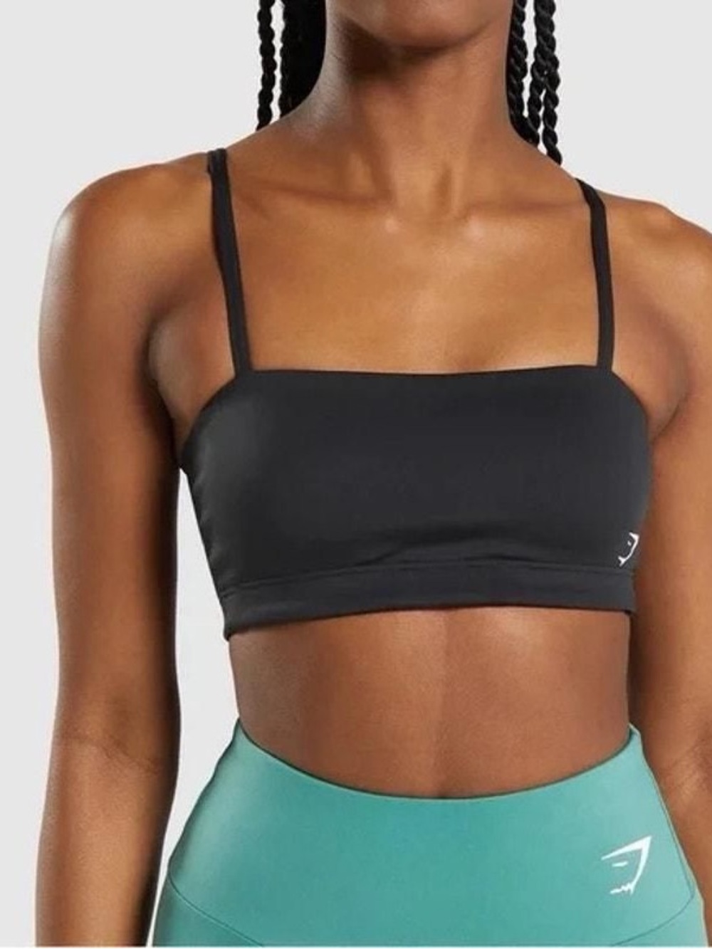 Gymshark Black Bandeau Sports Bra Size S
